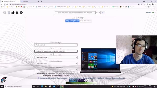 Como baixar diferentes ISOs do windows 10 no site TechBench by WZT смотреть онлайн