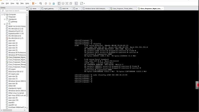 how to change IP and route in FMC смотреть онлайн