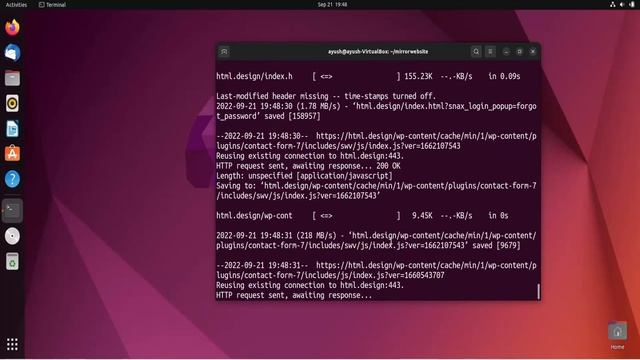 Make Offline Copy of a Site with Wget on Linux смотреть онлайн