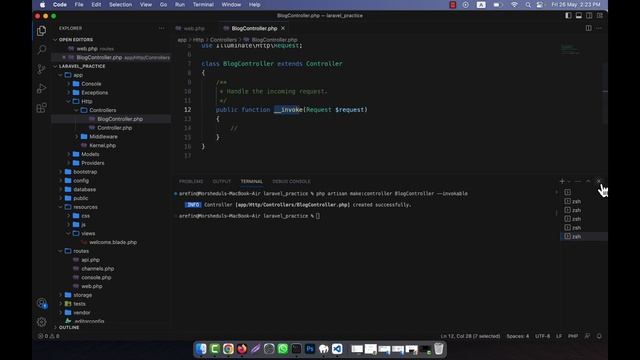 Laravel 10 Fundamental [Part 34] - Invokable or Single Action Controller смотреть онлайн