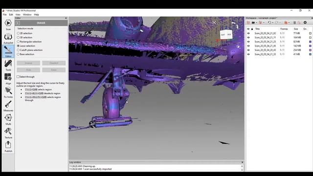 Artec Ray - Scanning a Cessna - Processing - BONUS - Leo Scan смотреть онлайн