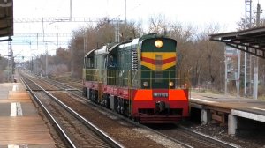 "Мы с Тамарой ходим парой". ЧМЭ3-1178/2614 следуют сплоткой через о.п. Москворецкая