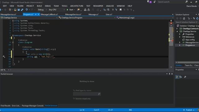 WCF TCP/IP Duplex Chat Application with WPF Pt 3 смотреть онлайн