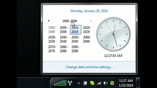 Win7 Tray Calendar смотреть онлайн