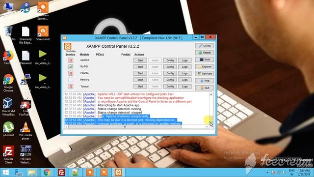 How to resolve port issue of Apache in Xampp Control Panel смотреть онлайн