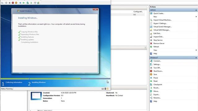 How to install Windows 7 in Hyper-V manager from DVD смотреть онлайн