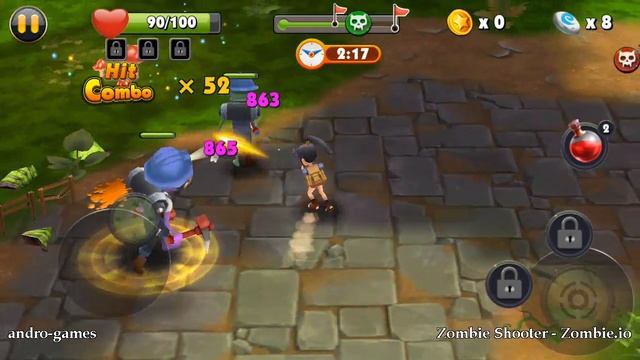 Zombie Shooter - Zombie.io (by LQ-GAME) - action game for android and iOS - gameplay. смотреть онлайн