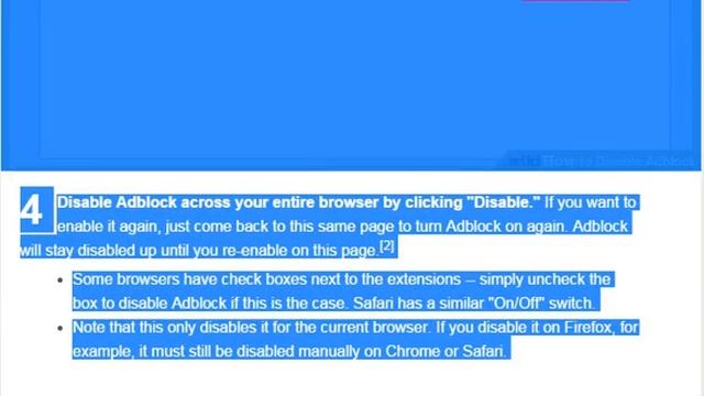 Disable Adblock смотреть онлайн