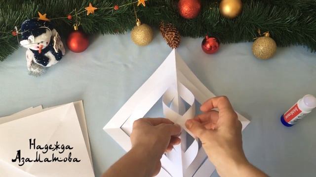 БОЛЬШИЕ СНЕЖИНКИ быстро и просто Надежда Азаматова large snowflakes from paper смотреть онлайн