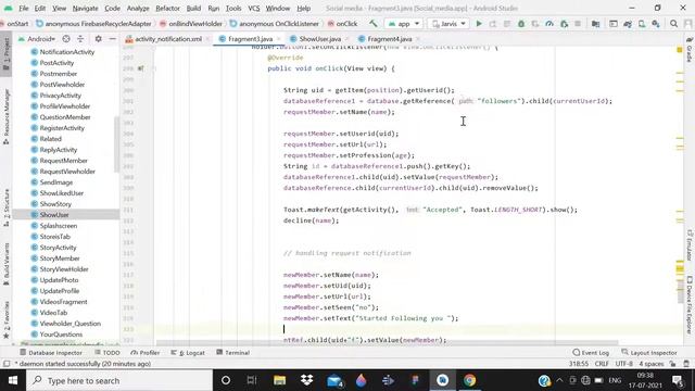 Create Activity in social media app firebase android || PART -2 || Rajjan sharma смотреть онлайн