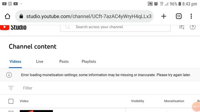 Error loading monetisation settings; some information may be missing or inaccurate смотреть онлайн