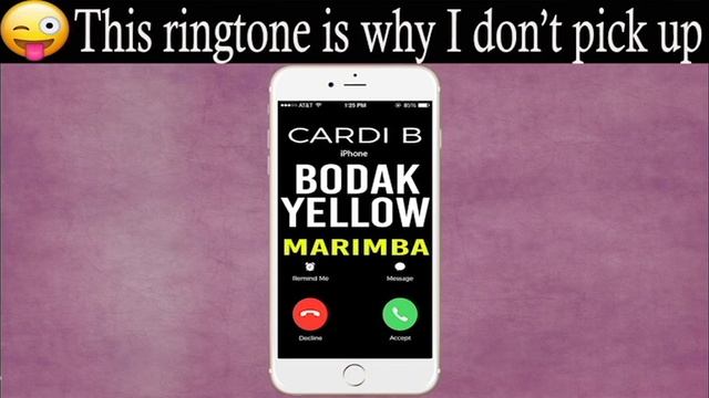 Latest iPhone Ringtone - Bodak Yellow Marimba Remix Ringtone - Cardi B смотреть онлайн