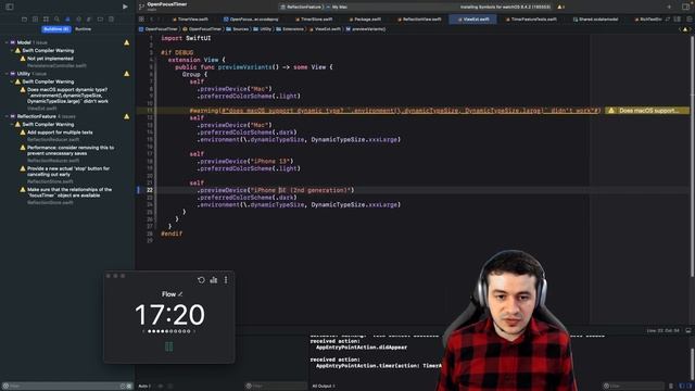 [iOS Dev] Open Focus Timer, pt. 11 | SwiftUI Mobile App Development смотреть онлайн
