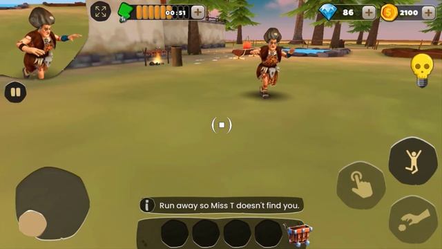 Scary Teacher stone age - Troll miss T every day , gameplay android/ ios смотреть онлайн