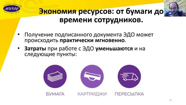 1С-ЭДО экономит ваши деньги | Микос Программы 1С смотреть онлайн