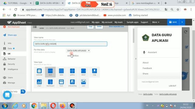 Cara Membuat Aplikasi Data Base Guru Di Android Dengan Appsheet смотреть онлайн