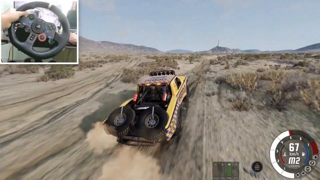 beamng drive - baja offroading with sp dunekicker in johnson valley 900* | logitech g29 gameplay смотреть онлайн