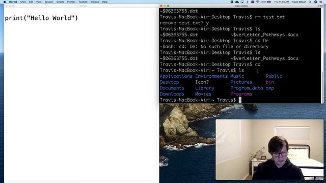 Hello World on Mac/Intro to the command line смотреть онлайн