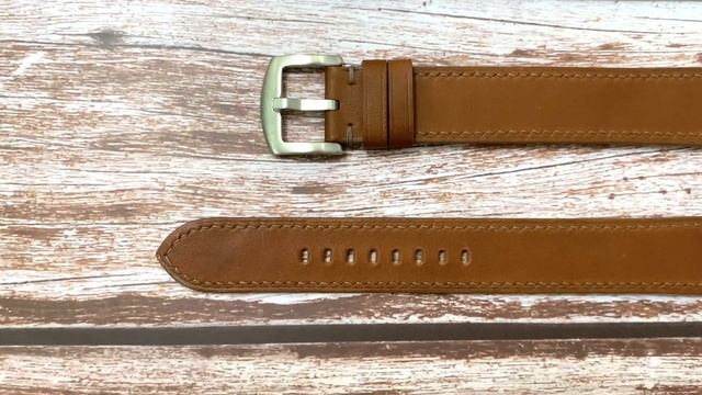 Custom Apple Watch Straps - Brown Barenia Leather For Apple Watch Series 7 (45mm) смотреть онлайн