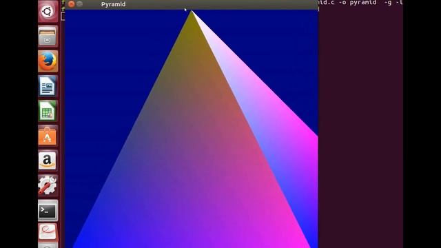 OpenGL UBUNTU -- Pyramid смотреть онлайн