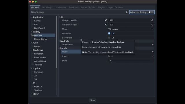 Godot 4 window settings for pixelart games in one minute смотреть онлайн