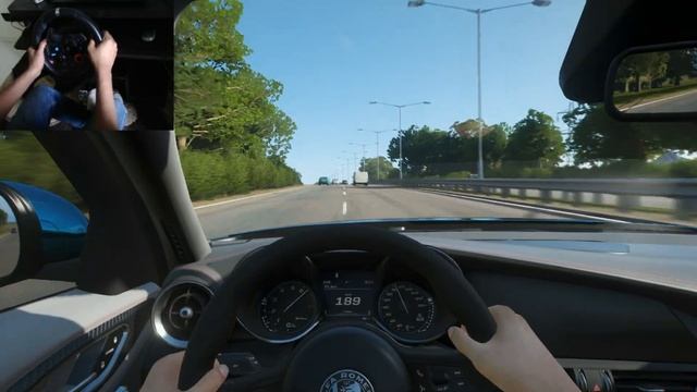 Forza Horizon 4 | Alfa Romeo Giulia Quadrifoglio | Logitech g29 gameplay | INDIA смотреть онлайн