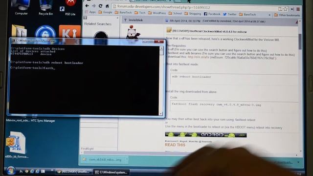 HTC One M8 Permant Root CWM Recovery ADB Installation смотреть онлайн