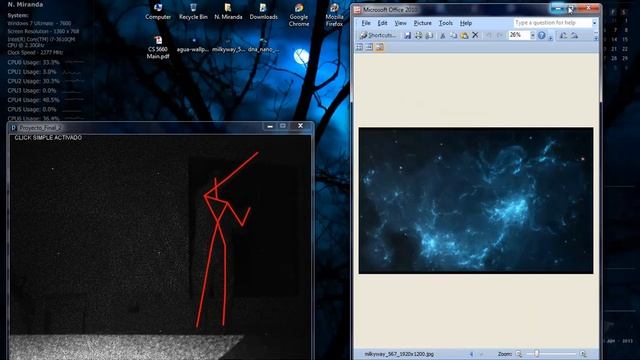 Controlling Windows 7 Using Kinect смотреть онлайн