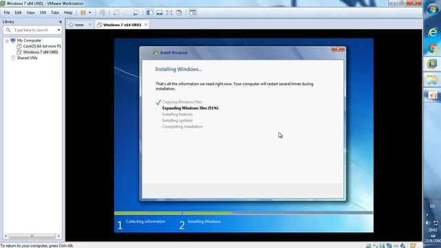 Install Windows 7 Ultimate in VMware :D смотреть онлайн