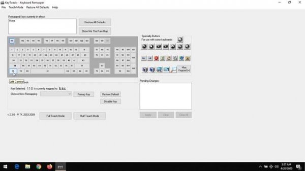 Remap A Key On Keyboard To Another Using Keytweak