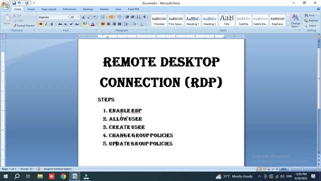 REMOTE DESKTOP CONNECTION RDP COMPLETE PROCESS WINDOWS 10 100% WORKING PROPERLY #rdp #remotedesktop смотреть онлайн