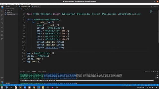 Python PyQt5 Part #6 | QVBoxLayout | Tutorial Belajar Python GUI PyQt5 | Belajar Python Dasar смотреть онлайн