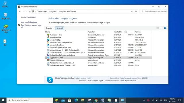 How to Uninstall Skype for Business from PC, Laptop, Window 10 смотреть онлайн