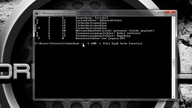 CMD-Tutorial: Shutdown Befehle смотреть онлайн