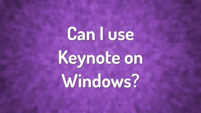 Do I Need The Keynote App?