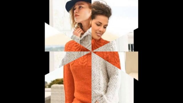 Теплый Пуловер Спицами с Высокой Горловиной - 2019 / Warm Pullover High Neck Knitting Needles смотреть онлайн