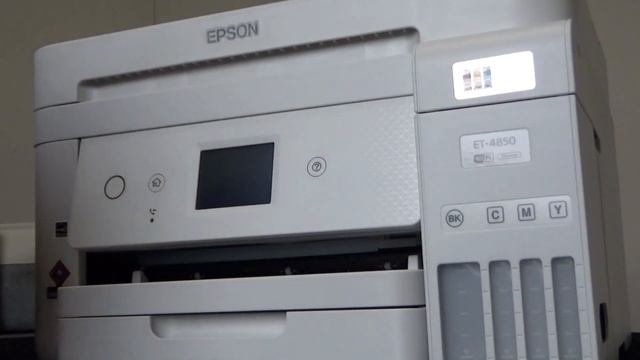 Epson ET-4850 Printer Unboxing and Setup смотреть онлайн