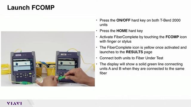 VIAVI T-BERD/MTS 2000: How to Launch Test with FiberComplete смотреть онлайн