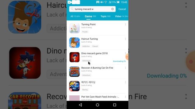 how to download turning mecard w games on Android смотреть онлайн