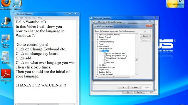 How to change the language in Windows 7 смотреть онлайн