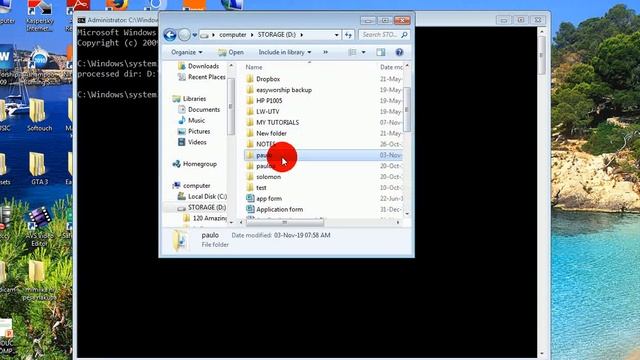HOW TO LOCK A FOLDER USING COMMAND PROMPT WIN 7, 8, 8 1, 10 смотреть онлайн