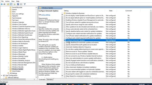 ✔️ Windows 10 Tip - Disable Automatic Updates in Win 10 Pro with Group Policy Editor (gpedit.exe) смотреть онлайн
