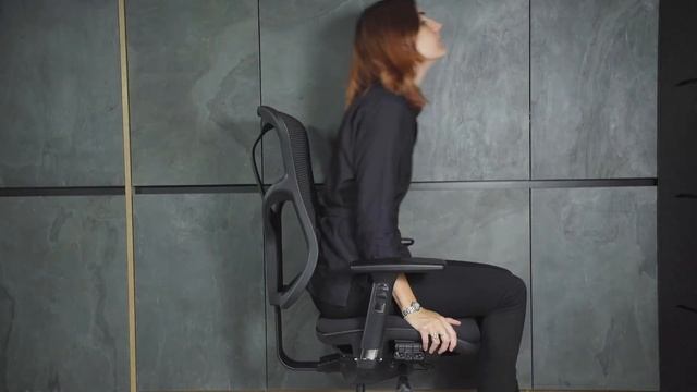 F94 Ergonomic Mesh Task Chair - How to sit смотреть онлайн