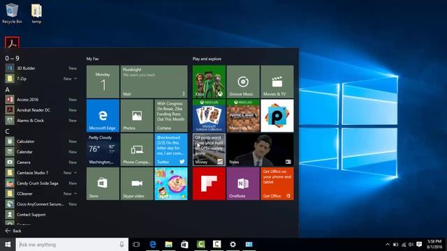 Windows 10 Training | Start Menu, Desktop and Advance Settings Part 1 смотреть онлайн
