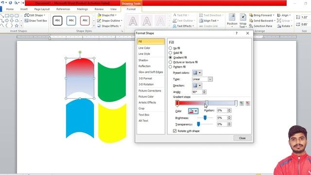 Microsoft Word में Logo Design करना सीखें। Design Window logo in MS Word. смотреть онлайн