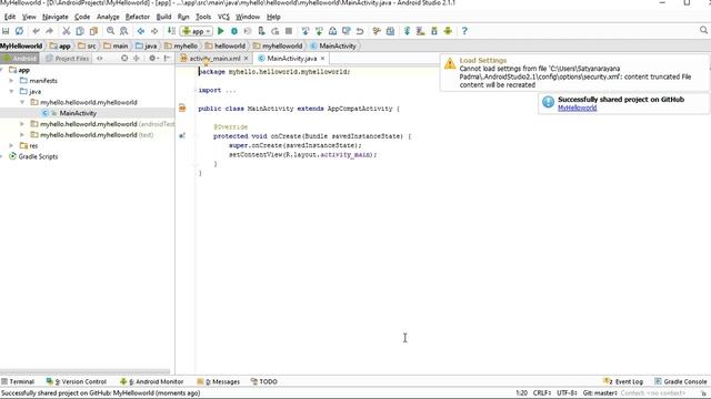 Github Integration with Android Studio. смотреть онлайн