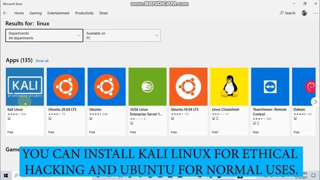 Linux Subsystem For Windows With Kali Linux Terminal | Linux | 2 Minutes | HD | Hours Hacking смотреть онлайн