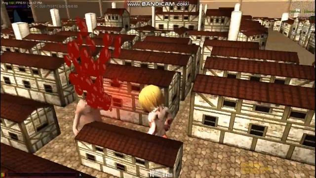 Attack on Titan Universe Mod 2.4 l Using Titan Eren+Armored Titan+Female Titan+Colossal Titan смотреть онлайн