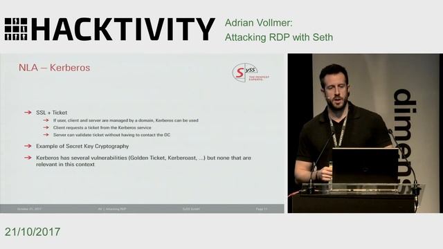 Adrian Vollmer - Attacking RDP with Seth смотреть онлайн