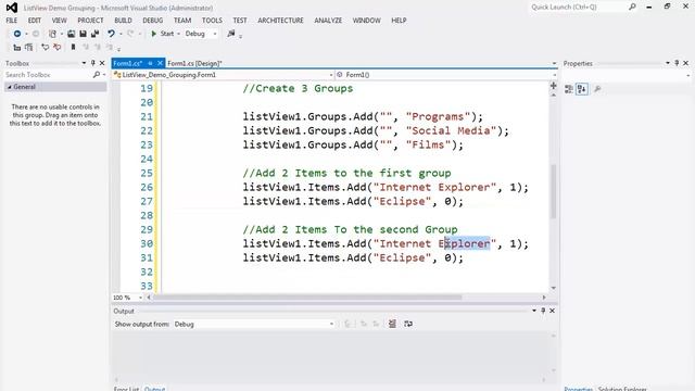 Lesson 51 Windows Programming ListView Grouping смотреть онлайн
